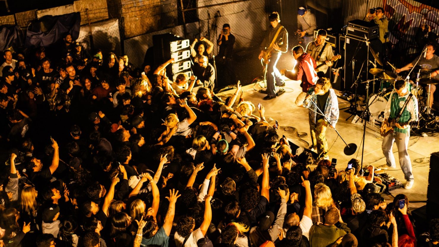 Crowd at a Basement show