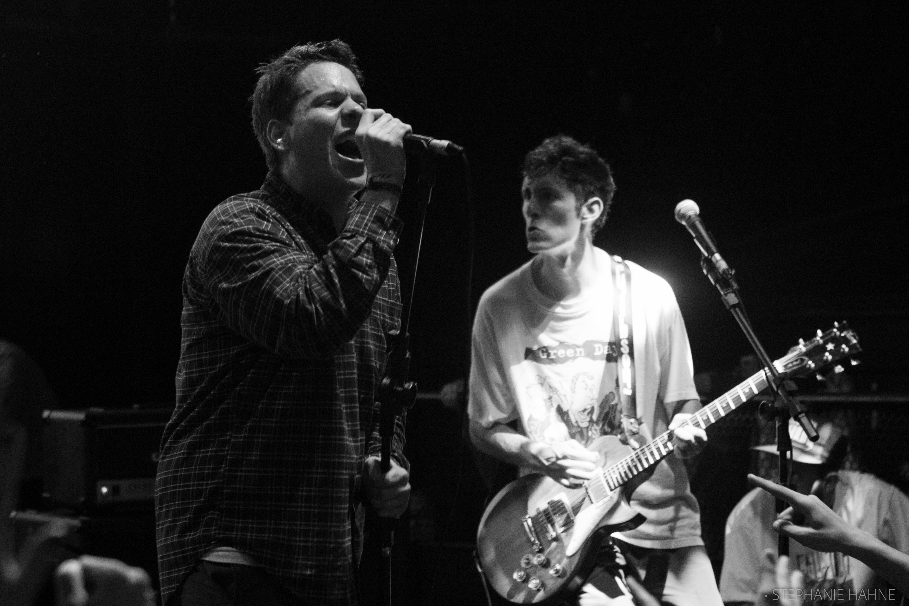 Basement performing live on stage